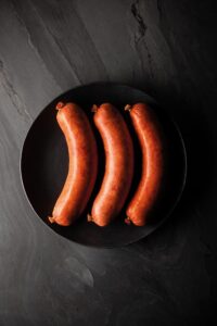 saucisse fumée au bois de hêtre vendue en gros