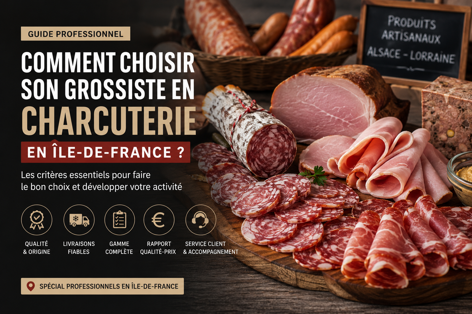 Grossiste en Charcuterie en Île-de-France