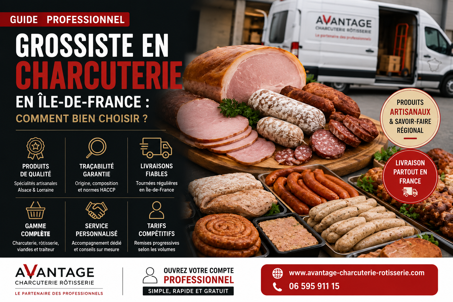 Grossiste en charcuterie en Île-de-France