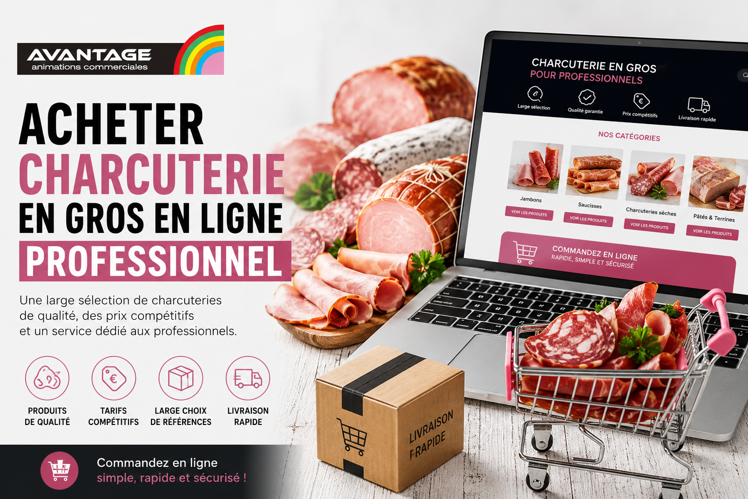 acheter charcuterie en gros en ligne professionnel