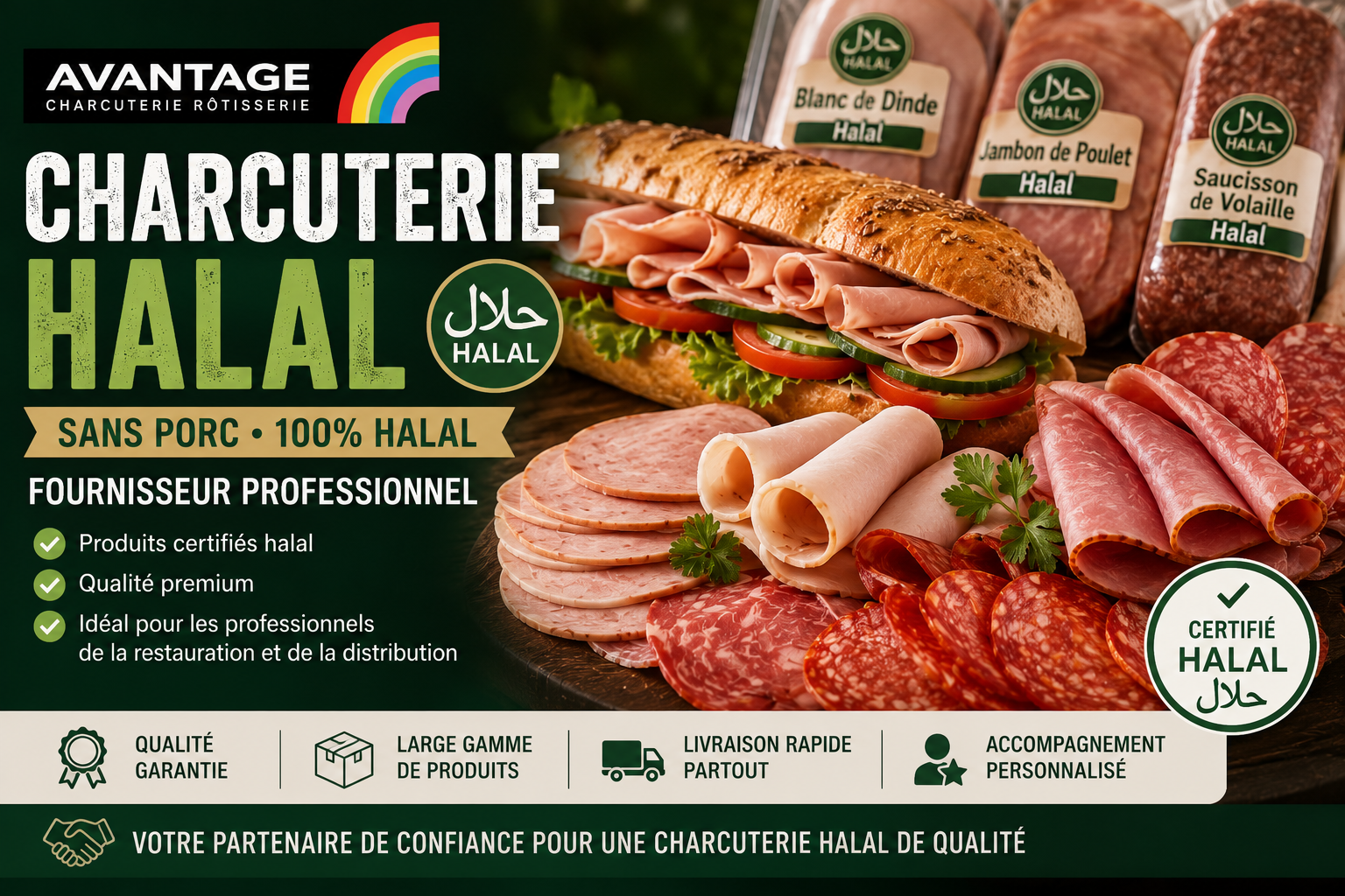 charcuterie halal sans porc professionnel fournisseur
