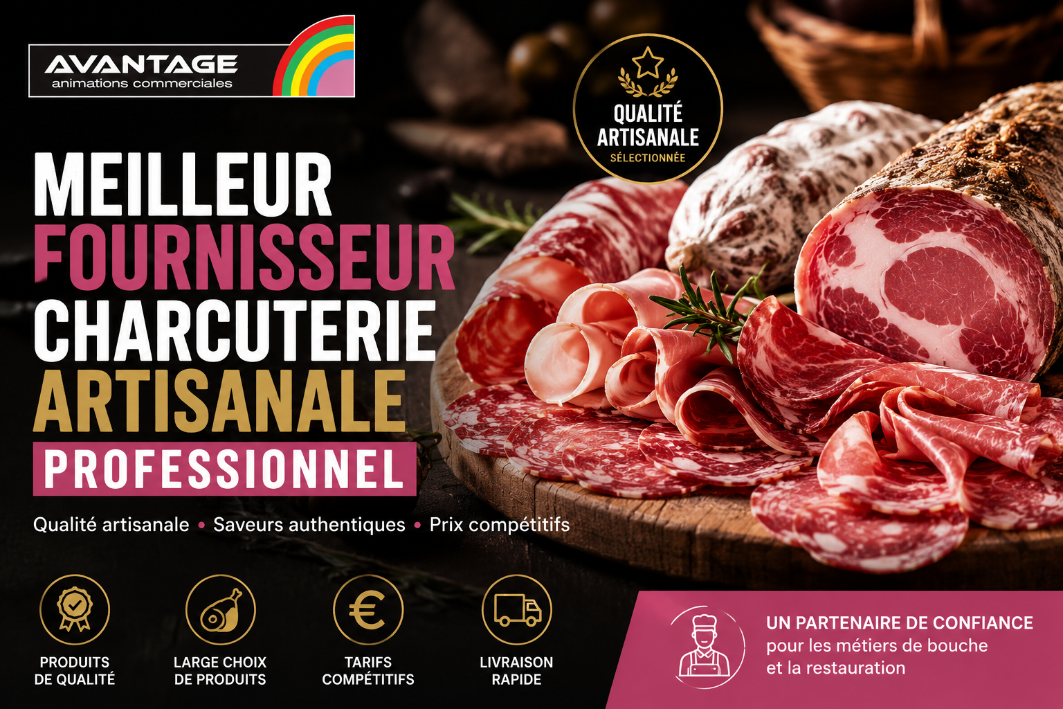 meilleur fournisseur charcuterie artisanale professionnel