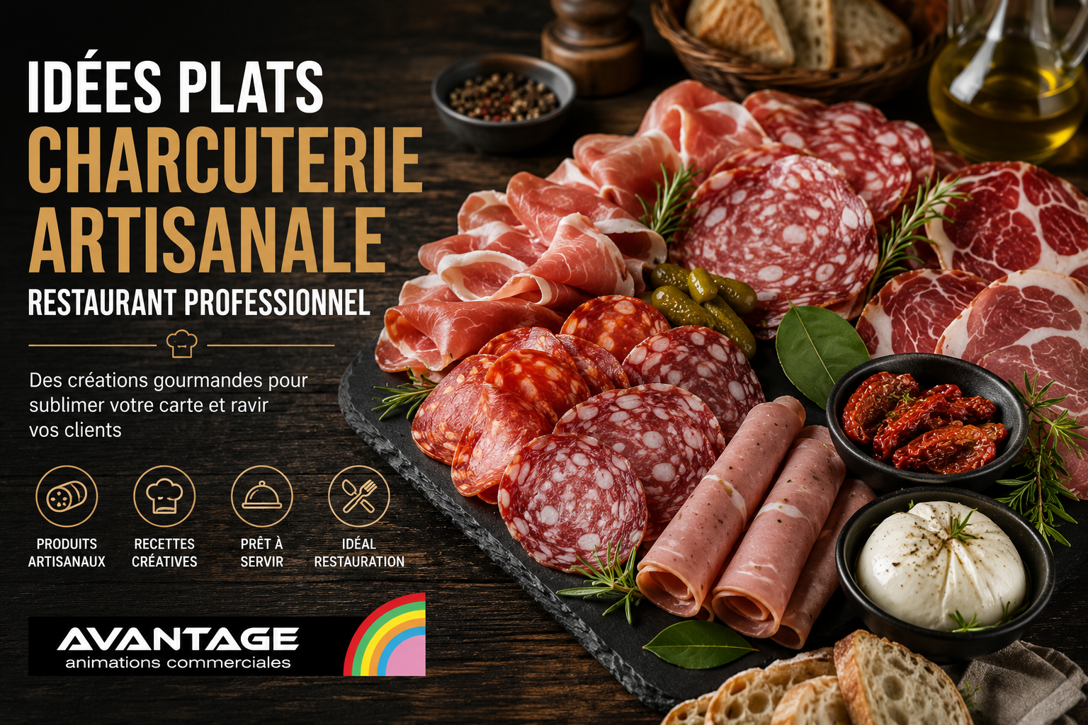 idées plats charcuterie artisanale restaurant professionnel